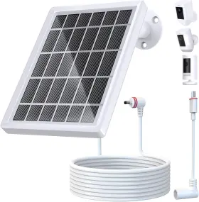 Elwr08 Loqdivr Solar Panel For Ring Camera Chargers Spotlight Cam Plus/pro/battery An