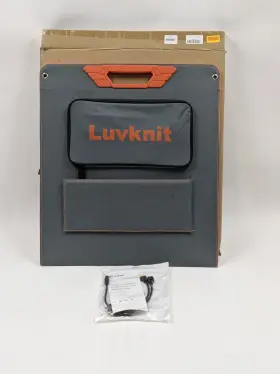 Hyd-t100 Luvknit Portable 100w Solar Panel With Cords In Orange 18v
