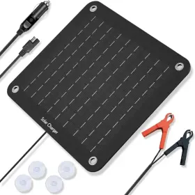 Dz-stc-10 Luxcart 10w Waterproof Solar Panel Charger And Maintainer For 12v Batteries Port