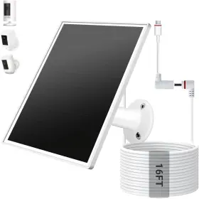 06rw1 Lvhaogui 6w Solar Panel For Ring Camera Outdoor Wireless Fast Charging Charger Wit