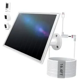 Sl-110-rw1 Lvhaogui Solar Panel For Ring Camera 8w High - Efficiency Charger White-110-1