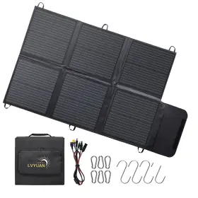 Cssb-120w Lvyuan 120w Portable Solar Panel For Power Stationfoldable With M