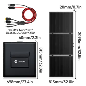 Csst-300w Lvyuan 300w Portable Etfe Solar Panel Foldable For Power Station Charging Charger