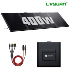 Csst-400w Lvyuan 400w Portable Etfe Solar Panel Foldable For Power Station Charging Charger