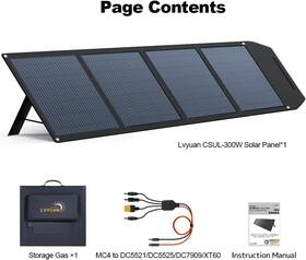 Lvyuan Csul-300w 300w Etfe Solar Panel Kit High Power Generation Angle Adjustable For Rv Camper