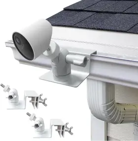Ly Us 445043711798 Gutter Mount For Camera/solar Panel 2 Pack Rustless Brackets Arlo