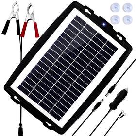 M Megsun 191813893320 12 Volt 10w Solar Car Battery Maintainer Trickle Chargers Kits Portab