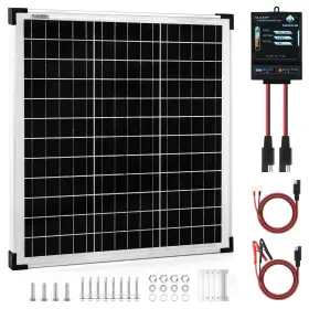 Spk-50w M Megsun 50w Solar Panel Battery Trickle Charger And Maintainer With 12a Upgraded
