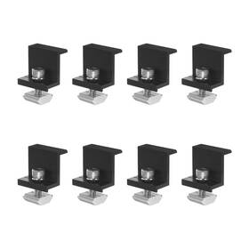 M Meterxity Mma240814ty001236jp 8-pack Solar Panel Mounting 30mm Z Clip Lightweight Corrosion-fre