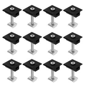 M Meterxity Mma240814ty001261jp 12-pack Solar Panel Mount Mid Clamps 40mm T Center Clips Corrosio