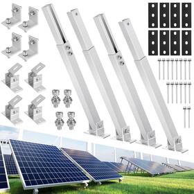 M Meterxity Mma250110ty002385 2 Sets Adjustable Solar Panel Tilts Mount Brackets Aluminum Alloy
