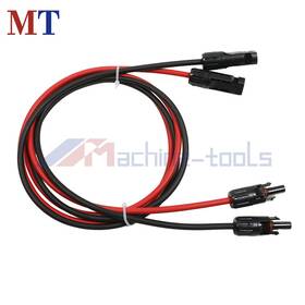 Machine-tools Mt2502031 1 Pair 10awg 5ft Black Red Wire Connector Durable Solar Panel Extension Cable