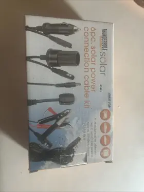 63981 Magnum Thunderbolt 6pc Solar Panel Power Connection Cable Kit 12 Volt Port