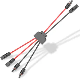 Maoligo 705353678530 Solar Connectors Cable For 2 Panels Parallel 10awg Panel