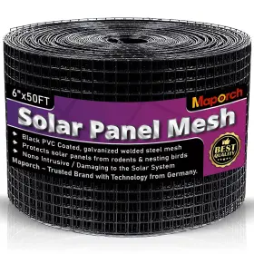 X50f Maporch 789862904915 Solar Panel Critter Guard - Pvc Coated Galvanized Steel Mesh 6 Inch
