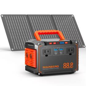 Marbero 445012377352 150w Peak Solar Generator With 30w Panel 88.8wh Camping Portable P
