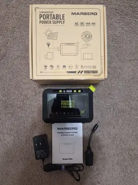 Marbero 744110341867 Lithium Battery Portable Supply With Solar Charging Support 80/120w #m82