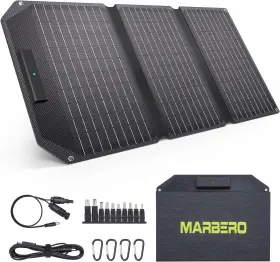 Sl30w Marbero Ed-30 30w Foldable Solar Panel Portable Charger With 12v Qc3.0 Usb Type