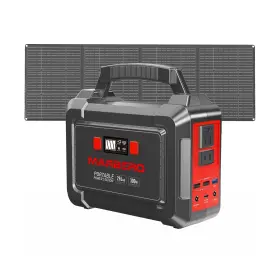 M188sl60 Marbero Solar Generator 296wh Portable Power Station With Panel 60w Inc