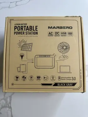 200w Marbero M822 148wh Output Portable Power Station Ac And Dc Usb C