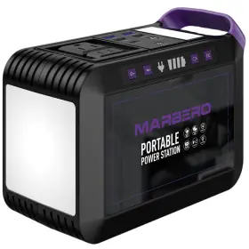M822-max Marbero Portable Power Station 200w Solar Generator 172wh Camping Bank