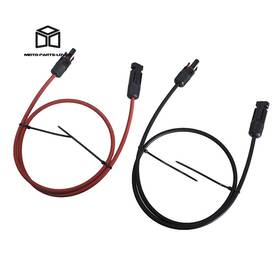 Marddpair Mp1332980l 1 Pair 10 Awg Solar Panel Extension Cable Wire Connector 3 Feet Black Red