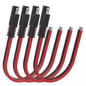 14awg-extension-cable-30cm-4p Marrteum 4 Pcs 14awg Extension Connector Cable Sae 30cm 2 Pin Quick Disconn