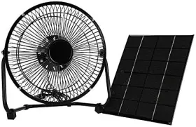 Marspro 726980948384 Solar Panel Powered Fan Mini Exhaust For Greenhouse Motorhome House Chick