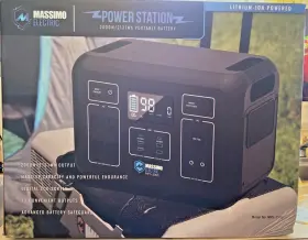 2131wh Massimo Motor 850030640338 Portable Power Station 2000w/2131wh -lg Battery Cap. - 4000w Peak Frees&h