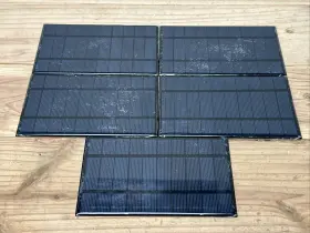 Cnc142x85-5 Mazava Pack Of 5 Solar Panel Charger New 5.5 Inch X 3.25