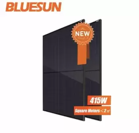 Mcvee Industrial Llc 415w Bluesun High Quality Solar Panel Bifacial Module Transparent Black Sheet 10