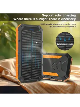Mdhand-btg 629722761039 Solar Power Bank Portable Charger 20000mah Fast Phone Charging
