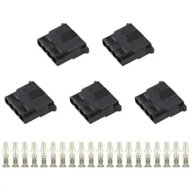35070-pmpc-b5 Meetoot 5pcs 4 Pin Male Socket Black Nylon Connector Shell With