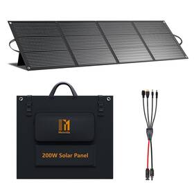 Mesuvida 703329360697 200 Watt Portable Folding Solar Panels Ip68 Waterproof Etfe Coating 24v Mc4 O