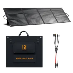 Ip68 Mesuvida 703329360697 200 Watt Portable Folding Solar Panels Waterproof Etfe Coating 24v Mc4 O