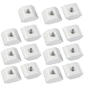 Metallixity 636939762155 15 X Aluminum Solar Panel Mounting Brackets-mid Clamp For Framed Panels