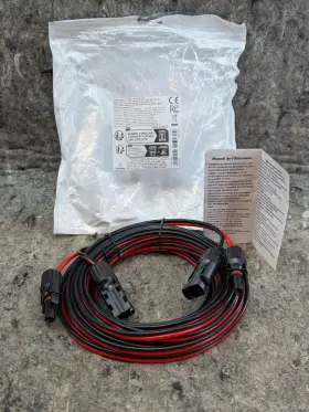 K-sae-12 Mhpowos 15ft Solar Panel Extension Cable 12awg Female And Male Connectors Q