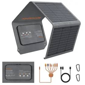 Mh-sp-004 Mhpowos 40 Watt Type C Solar Panel Portable Charger For Anker Power Bank