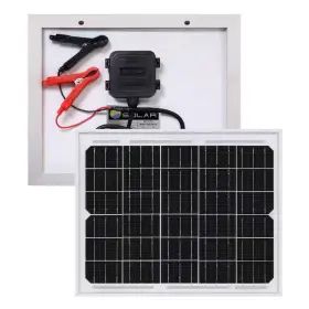 Mighty Max Battery 313045686611 10-watt 12-volt High Efficiency Monocrystalline Solar Panel With Connecto