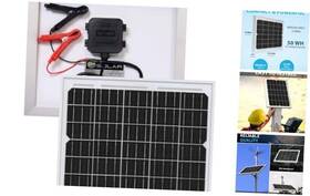 Mighty Max Battery Mls-10w121 10 Watt Monocrystalline Solar Panel Charger Mls-10w