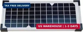 Fm125 Mighty Mule 093863186233 30 Watt Solar Panel Kit For Automatic Gate Openers Black Cel