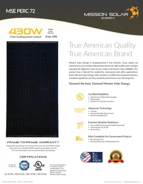 Mse425sx9z Mission Solar Pallet Of 26 Black 425w Panels Usa Made -