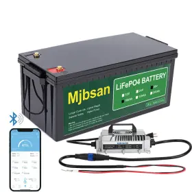 Mj-b04h Mjbsan 36v 100ah Lithium Golf Cart Battery With 25a Charger Trolling Motor Rv