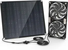 Moajerry 445024176103 Solar Panel Fan 30w Kit Exhaust Suitable