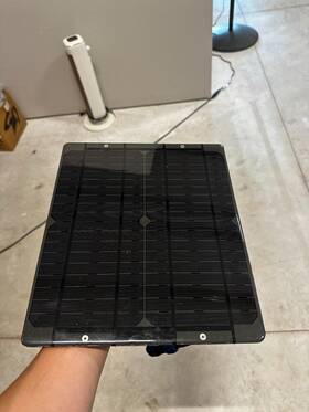 Modus Fe-12w-al 12w Custom Epoxy Solar Panel Aluminum Backed 19.4v Compact