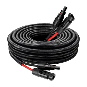 10awg-mc4-mc4-10ft-sleeve Mookeerf Solar Panel Extension Cable - 10awg 10ft Wire With Female And Male Waterp