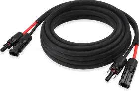 10awg-mc4-mc4-15ft-sleeve Mookeerf Solar Panel Extension Cable 10awg 15ft Wire With Waterproof Female And M
