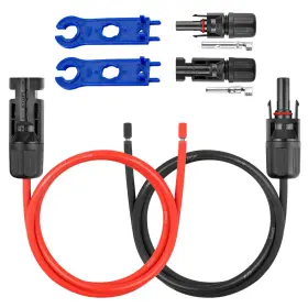 10awg-mc4-mc4-dantou-3ft Mookeerf 10awg Solar Extension Panel Cable - 3ft Wire With Waterproof Female And
