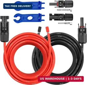 10awg-mc4-mc4-dantou-50ft Mookeerf 10awg Solar Extension Panel Cable - 50ft Wire With Waterproof Female And M