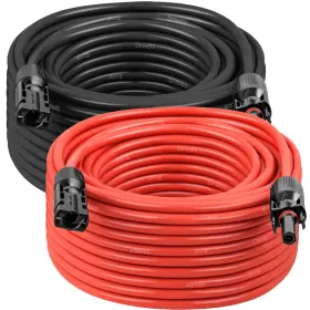 10awg-solar-cable-100ft Mookeerf Solar Panel Extension Cable - 10awg 50ft Wire With Waterproof